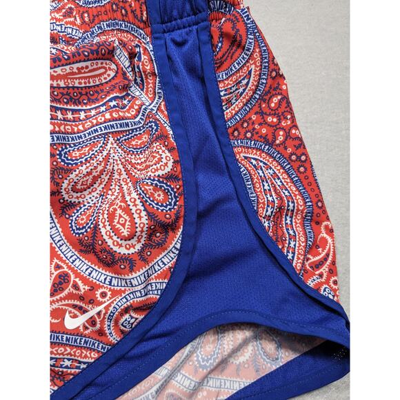 Nike Running Shorts Women's Small Dri-FIT Mid-Rise Brief-Lined Paisley - Picture 8 of 12